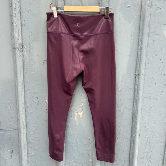 Zyia Plum Metallic Leggings, size 8-10 - Picture 5 of 11